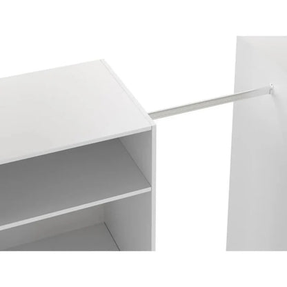 Kit dressing 2 colonnes + 2 penderies + 6 tiroirs